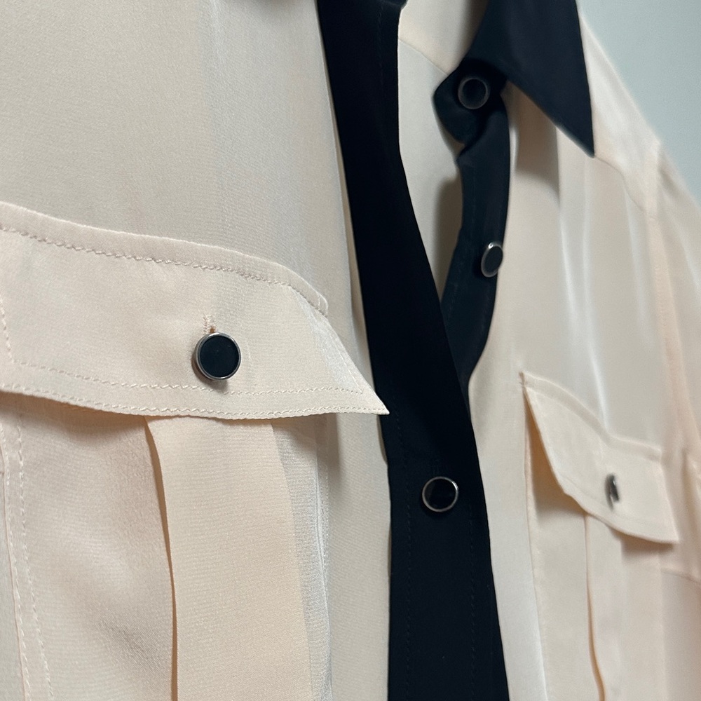 Marc By Marc Jacobs Cream and Black Blouse - Picture 3 of 5